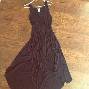 Navy blue high low dress